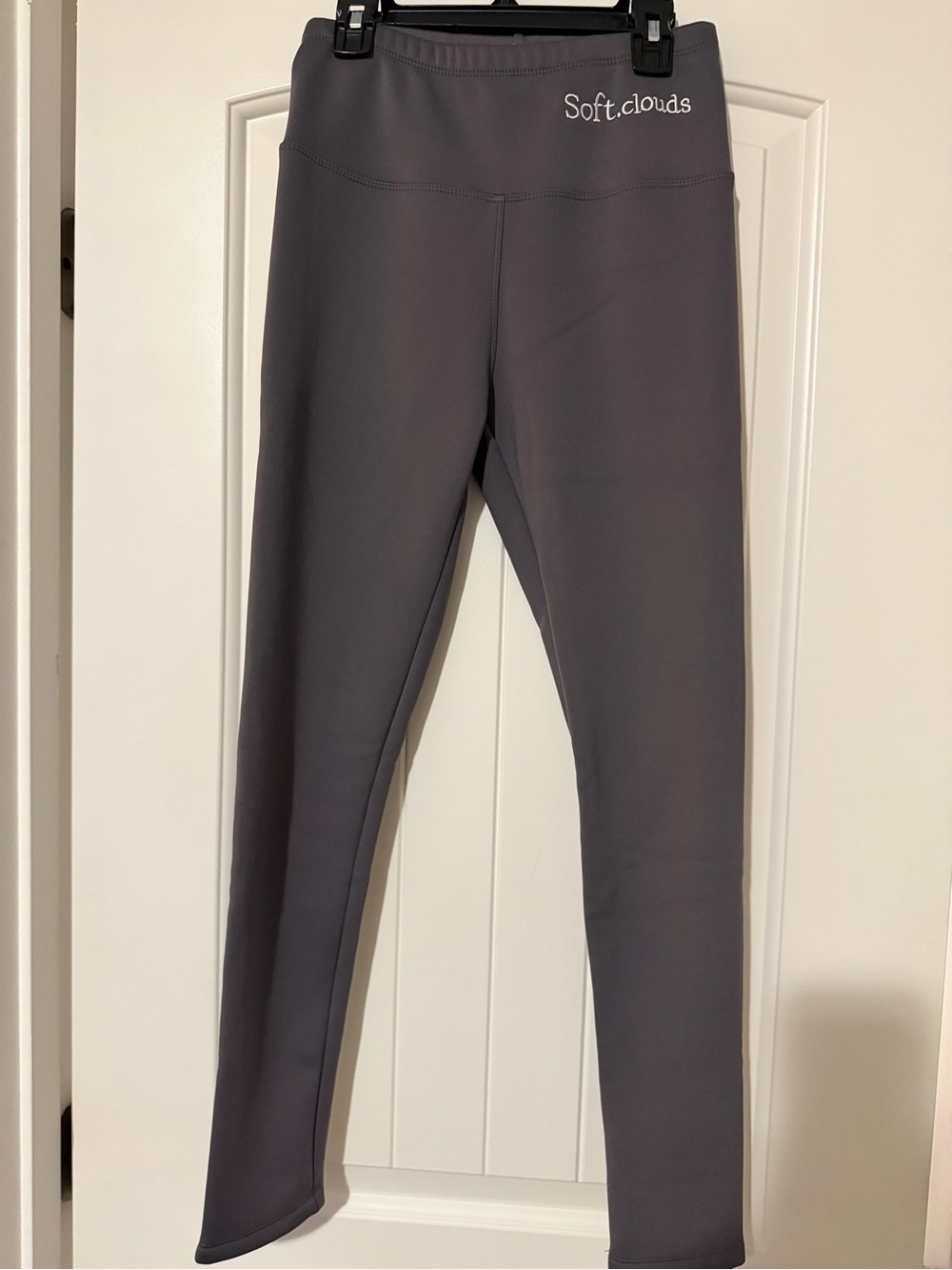 Soft Clouds Women's Gray Fleece Lined Active Leggings